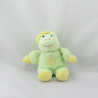 Doudou musical grenouille verte jaune GIPSY