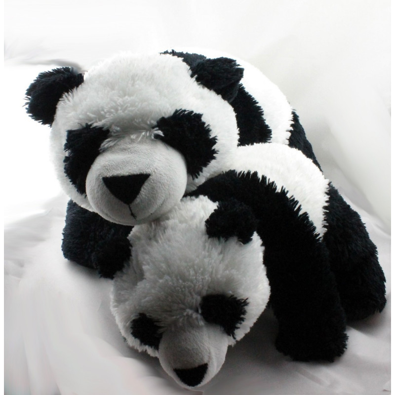 Grande peluche panda avec son bébé HAPPY FRIENDS