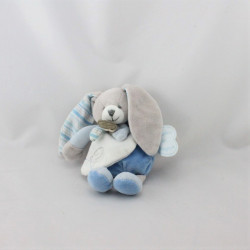 Doudou et compagnie lapin bleu blanc pétale Mon doudou à moi