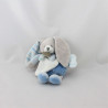 Doudou et compagnie lapin bleu blanc pétale Mon doudou à moi