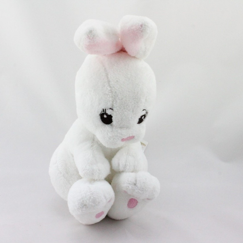 Doudou lapin blanc rose H ET M H.M H&M
