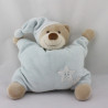Doudou semi plat ours bleu étoiles BOUTCHOU BOUT'CHOU