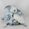 Doudou et compagnie lapin blanc bleu tendresse TATOO