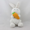 Doudou lapin blanc carotte PRIZEE