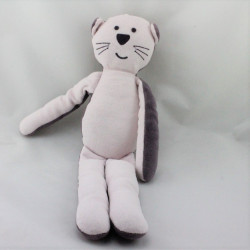 Doudou chat mauve violet BOUT'CHOU BOUTCHOU