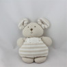 Doudou semi plat souris beige les bébés de l'an 2000 NOUNOURS