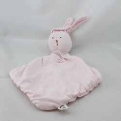 Doudou plat lapin rose Mon Coeur PETIT BATEAU