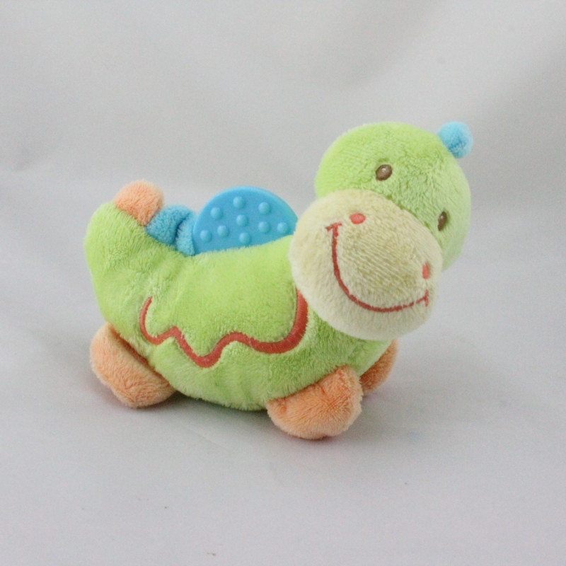 Doudou hochet dragon vert dentition NATTOU