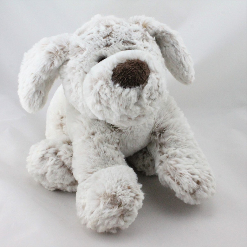 Doudou chien beige marron tout doux NICOTOY