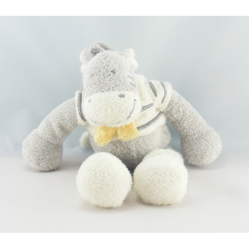 Doudou zèbre gris NICOTOY