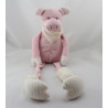Doudou cochon rose aux longues pattes LES PETITES MARIE