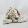 Doudou lapin beige blanc orange HAPPY HORSE