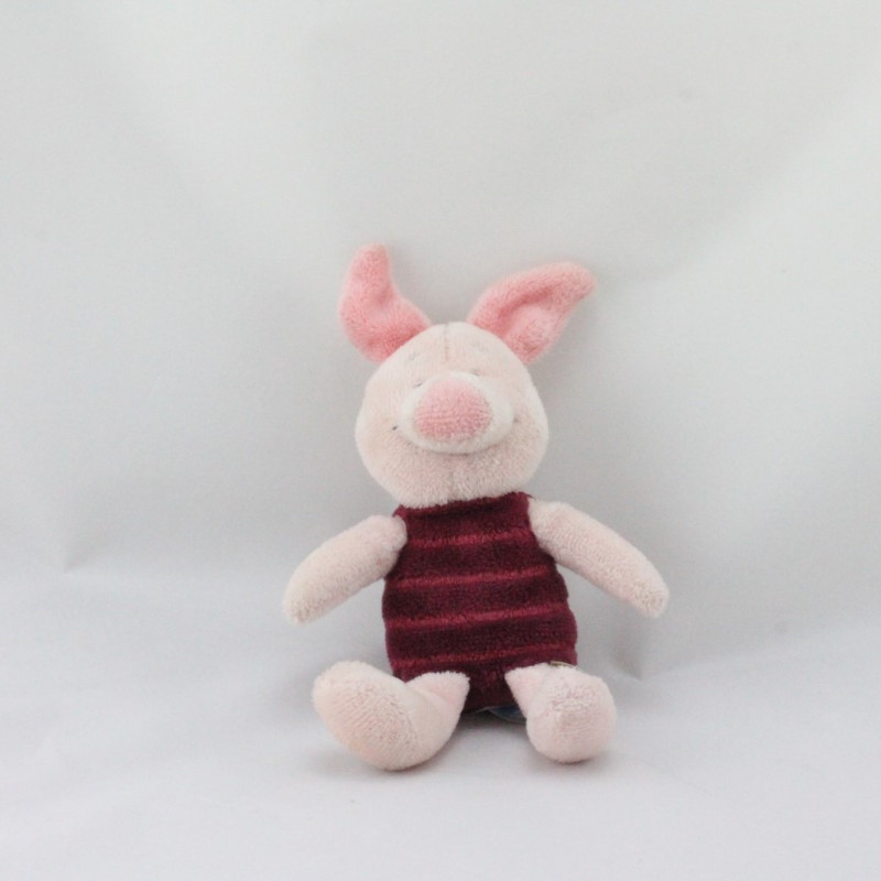 Doudou Porcinet rose bordeaux DISNEY BABY