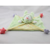 Doudou plat lutin clown vert jaune étoile KIABI