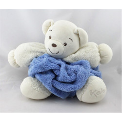 Doudou ours plume blanc bleu KALOO 