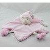 Doudou plat étoile ours rose NICOTOY