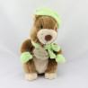 Doudou castor marron vert HISTOIRE D'OURS