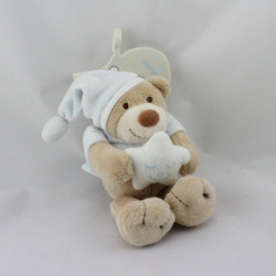 Doudou ours bleu ciel étoile NATTOU