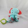 Doudou vibrant éléphant vert rouge hochet FISHER PRICE