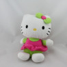 Peluche chat HELLO KITTY vert rose SANRIO LICENSE 