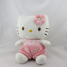 Doudou chat HELLO KITTY blanc rose SANRIO LICENSE 