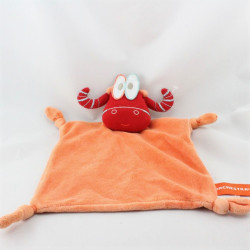 Doudou plat vache taureau rouge orange ORCHESTRA