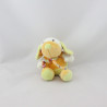 Mini Doudou chien vert orange BABYSUN 