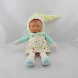 Doudou poupée bébé Miss Zest d'amour Fruit jaune vert COROLLE
