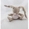 Doudou musical lapin beige rose NATTOU