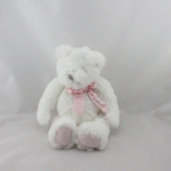 Doudou et compagnie ours blanc rose Mon tout petit