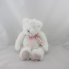 Doudou et compagnie ours blanc rose Mon tout petit