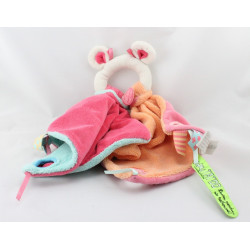 Doudou et compagnie plat souris rose bleu orange TATOO