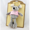 Doudou souris grise pull rose BABY NAT 