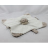 Doudou plat mouton blanc beige pois NATTOU
