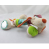 Doudou eveil chien beige Jef grelot LILLIPUTIENS