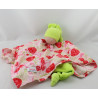 Doudou plat poupée lutin vert rose rouge fraises KATHE KRUSE