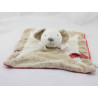 Doudou plat souris beige rouge BIO NATURE ET DECOUVERTE