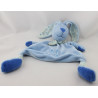 Doudou plat p'tit lapin bleu Happy flower CMP