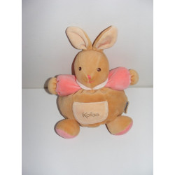 Mini doudou lapin beige orange KALOO 1998