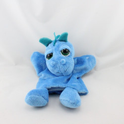 Doudou marionnette dragon bleu SUKI