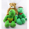 Peluche Franklin la tortue et Martin JEMINI