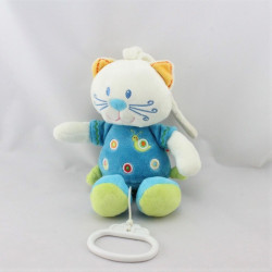 Doudou musical chat bleu escargot NICOTOY