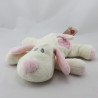 Doudou chien blanc rose Baby's 1st Puppy KEEL TOYS