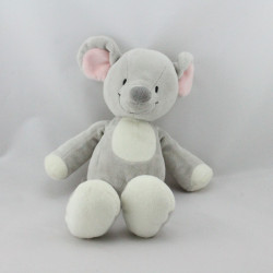 Doudou souris grise blanche NICOTOY