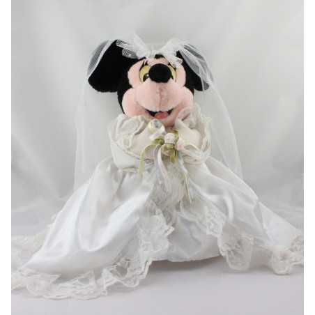 Peluche Minnie en robe de mariée DISNEYLAND