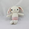 Doudou lapin blanc rose H ET M H.M H&M
