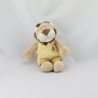 Doudou lion beige marron jaune BABOUM NOUKIE'S 25 cm