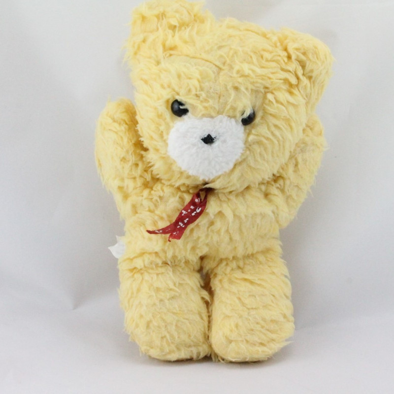 Ancienne peluche ours beige CHAMTI PAMPERS