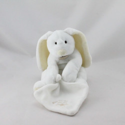 Doudou et compagnie Lapin blanc avec mouchoir