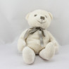 Doudou ours beige noeud ruban marron HM H ET M H&M